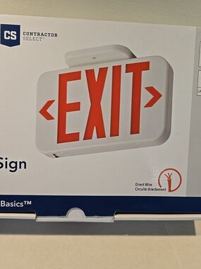 Lithonia Lighting EXR LED M6  Exit Sign with emergency Power Back (Have 6)